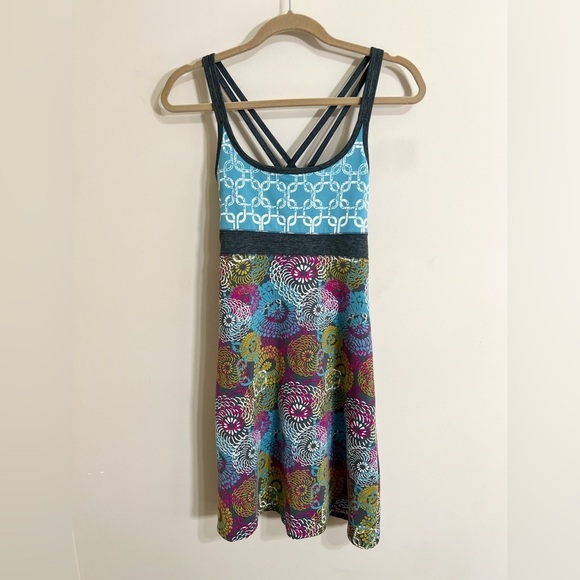 SOYBU Women's Activewear Crisscross Racerback Dress Maximalism‎ Floral Size XS - Picture 1 of 12